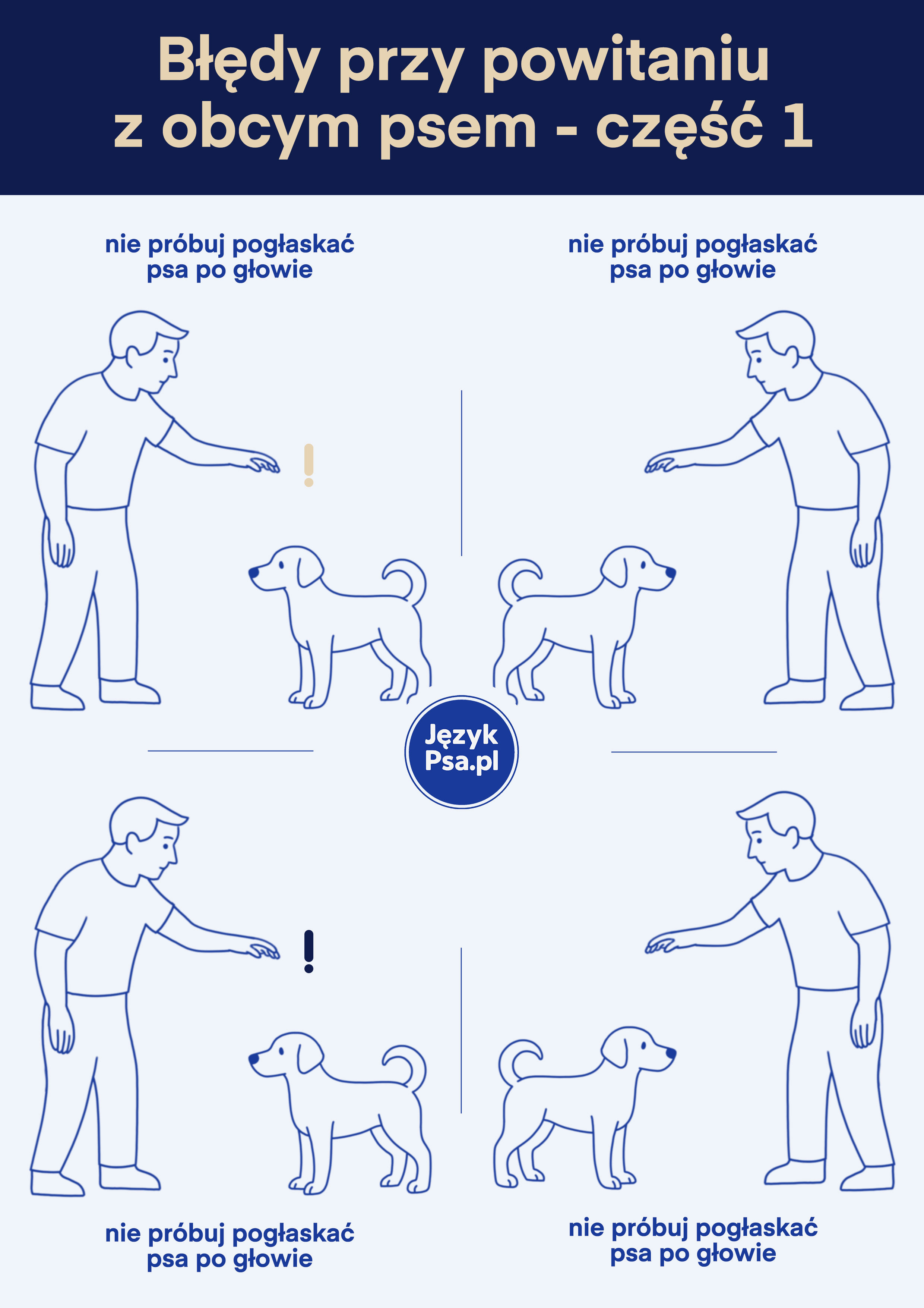 Błędy przy powitaniu z obcym psem cz1